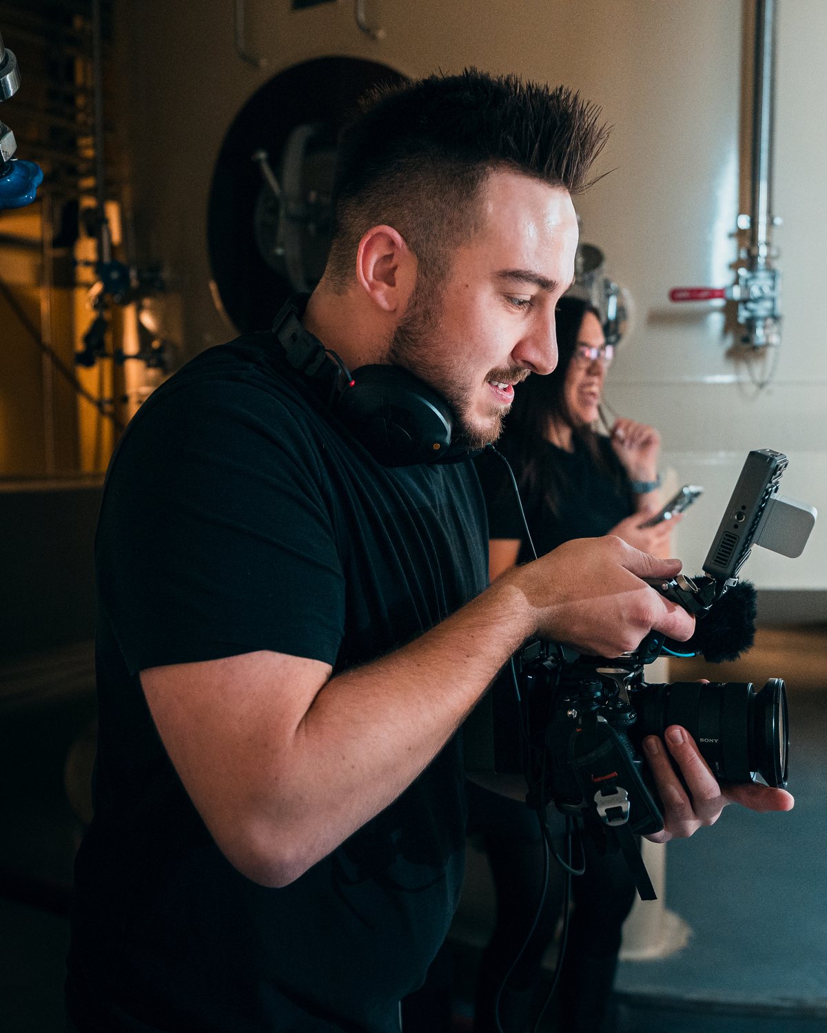 Kontrola záběru na monitoru